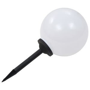 Lămpi solare de exterior cu LED, 2 buc, 30 cm, RGB, sferic - Img 6