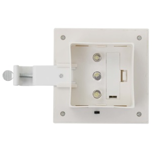 Lămpi solare de exterior cu LED, 6 buc, alb, 12 cm, pătrat - Img 6