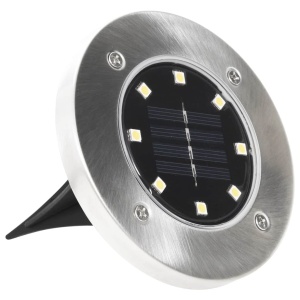 Lămpi solare pentru sol, 8 buc., cu LED-uri, lumină albă - Img 4