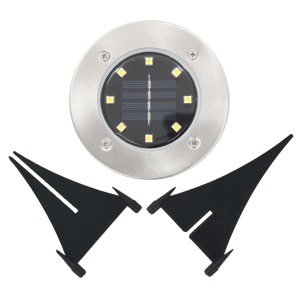 Lămpi solare pentru sol, 8 buc., cu LED-uri, lumină albă - Img 5