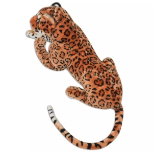 Leopard de jucărie din pluș maro XXL - Img 3