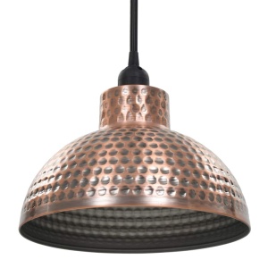 Lustre semisferice de culoare arămie, 2 buc. - Img 5
