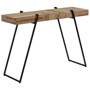 Masă consolă, 120 x 35 x 81 cm, lemn de tec reciclat - Img 8