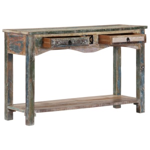 Masă consolă, 120 x 40 x 75 cm, lemn masiv reciclat - Img 8