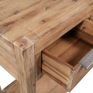 Masă consolă, 82 x 33 x 73 cm, lemn masiv de acacia - Img 4