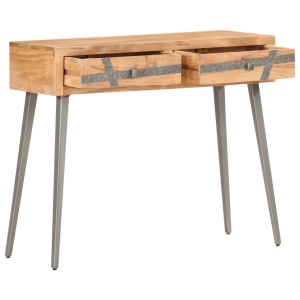 Masă consolă, 90 x 30 x 75 cm, lemn masiv de acacia - Img 3