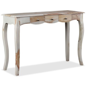 Masă consolă cu 3 sertare Lemn masiv palisandru 110x40x76 cm - Img 2