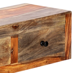 Masă consolă de perete, 100x25x20 cm, lemn masiv de sheesham - Img 5