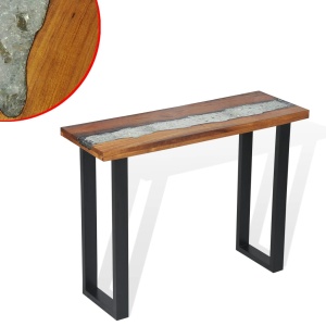 Masă consolă Lemn de tec 100 x 35 x 75 cm - Img 3
