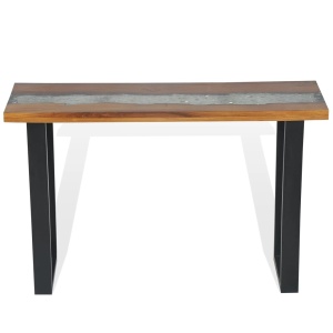 Masă consolă Lemn de tec 100 x 35 x 75 cm - Img 12