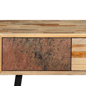 Masă consolă Lemn masiv de tec reciclat 120x30x76 cm - Img 5