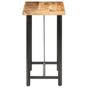 Masă de bar, 120 x 58 x 107 cm, lemn de mango nefinisat - Img 3