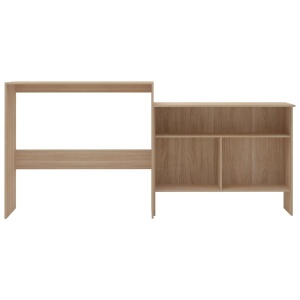 Masă de bar cu 2 blaturi, stejar, 130x40x120 cm - Img 3