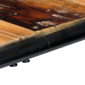 Masă de bucătărie, 118 x 60 x 76 cm, lemn masiv reciclat - Img 5