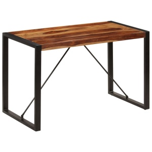 Masă de bucătărie, 120 x 60 x 76 cm, lemn masiv de sheesham - Img 7