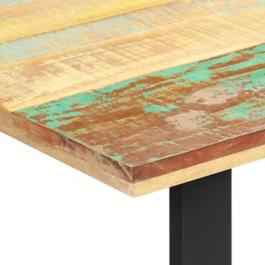 Masă de bucătărie, 140 x 70 x 76 cm, lemn masiv reciclat - Img 8