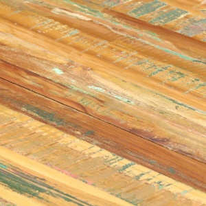 Masă de bucătărie, 160 x 80 x 75 cm, lemn masiv reciclat - Img 2