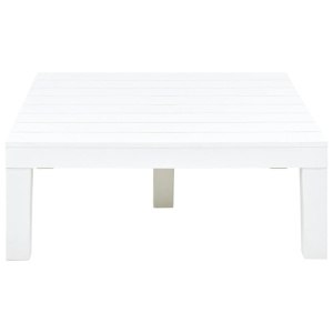 Masă de grădină, alb, 78 x 78 x 31 cm, plastic - Img 4