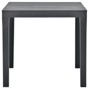 Masă de grădină, antracit, 78 x 78 x 72 cm, plastic - Img 2