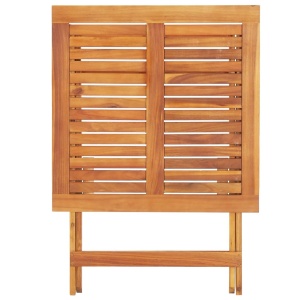 Masă de grădină pliabilă, 70 x 70 x 75 cm, lemn masiv de acacia - Img 4
