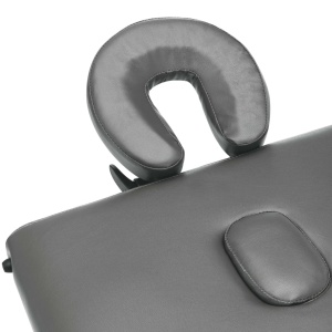 Masă de masaj cu 4 zone, cadru aluminiu, antracit, 186 x 68 cm - Img 7