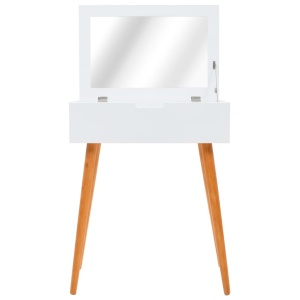 Masă de toaletă cu oglindă, MDF, 60 x 40 x 75 cm - Img 5