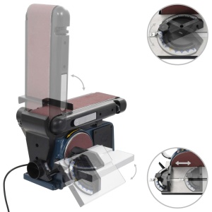 Mașină de șlefuit electrică cu disc și bandă, 370 W, 150 mm - Img 8