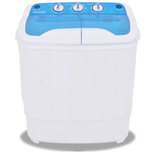 Mașină de spălat mini, cuvă dublă, 5,6 kg - Img 2