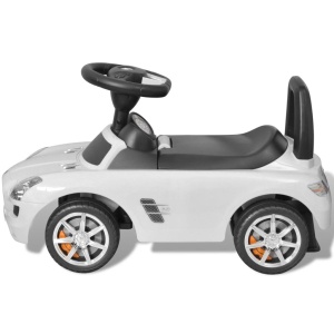 Mașină pentru copii fără pedale Mercedes Benz Alb - Img 4