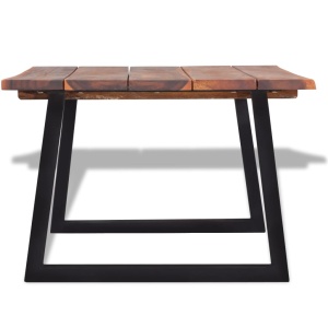 Măsuță de cafea din lemn solid de acacia, 110 x 60 x 40 cm - Img 4
