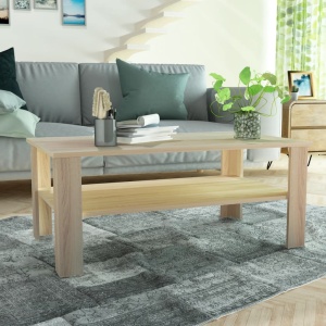 Măsuță de cafea din PAL, 100 x 59 x 42 cm, culoarea stejarului