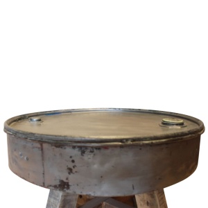 Măsuță de cafea Lemn masiv reciclat 60 x 45 cm Argintiu - Img 4