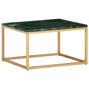 Măsuță de cafea verde 60x60x35cm piatră naturală aspect marmură - Img 7