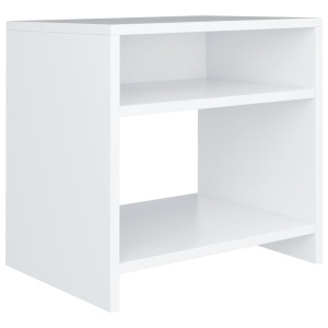 Noptiere, 2 buc., alb, 40 x 30 x 40 cm, PAL - Img 4