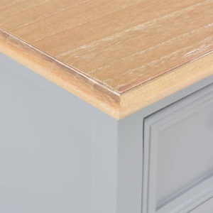 Noptiere, 2 buc., gri, 35 x 30 x 49 cm, MDF - Img 6