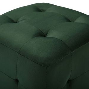 Noptiere, 2 buc., verde, 30 x 30 x 30 cm, țesătură catifea - Img 4