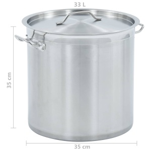 Oală de supă, 35 x 35 cm, inox, 33 L - Img 6