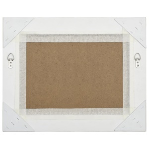 Oglindă de perete in stil baroc, alb, 50 x 40 cm - Img 6