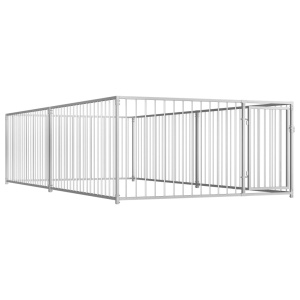 Padoc de câini pentru exterior, 200 x 400 x 100 cm