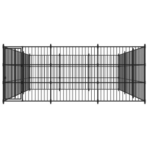 Padoc de exterior pentru câini, 450x450x185 cm - Img 2