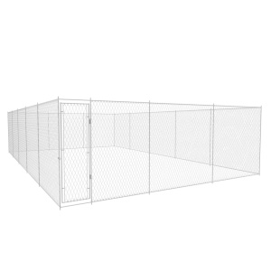 Padoc pentru câini de exterior, 950x570x185 cm, oțel galvanizat