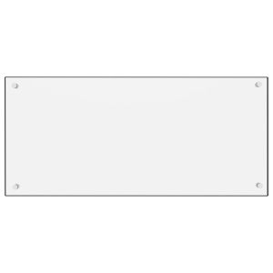 Panou antistrop bucătărie, alb, 90x40 cm, sticlă securizată - Img 3