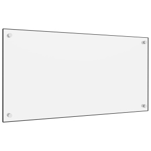 Panou antistropi bucătărie, alb, 80x40 cm, sticlă securizată - Img 2