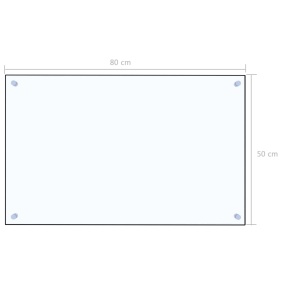 Panou antistropi bucătărie transparent 80x50 cm sticlă securiz. - Img 9