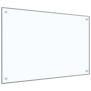 Panou antistropi bucătărie transparent 90x60 cm sticlă securiz. - Img 2