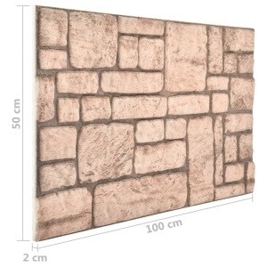 Panouri de perete 3D, model cărămidă, bej, 11 buc., EPS - Img 7