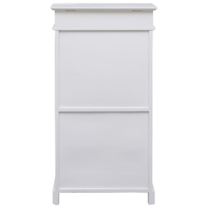 Pantofar, alb, 50 x 28 x 98 cm, lemn de paulownia - Img 4