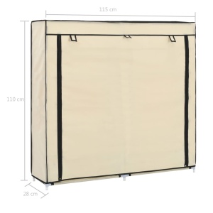 Pantofar cu husă, crem, 115x28x110 cm, material textil - Img 7