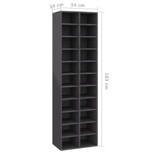 Pantofar, gri extralucios, 54x34x183 cm, PAL - Img 5