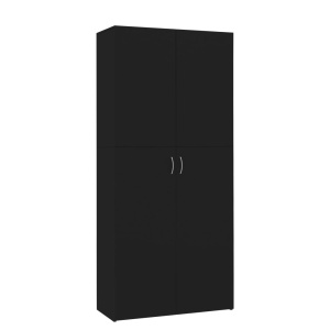 Pantofar, negru, 80 x 35,5 x 180 cm, PAL - Img 2